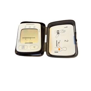 Omron BP652 7 Series Wrist Blood Pressure Monitor with Case White Black Works